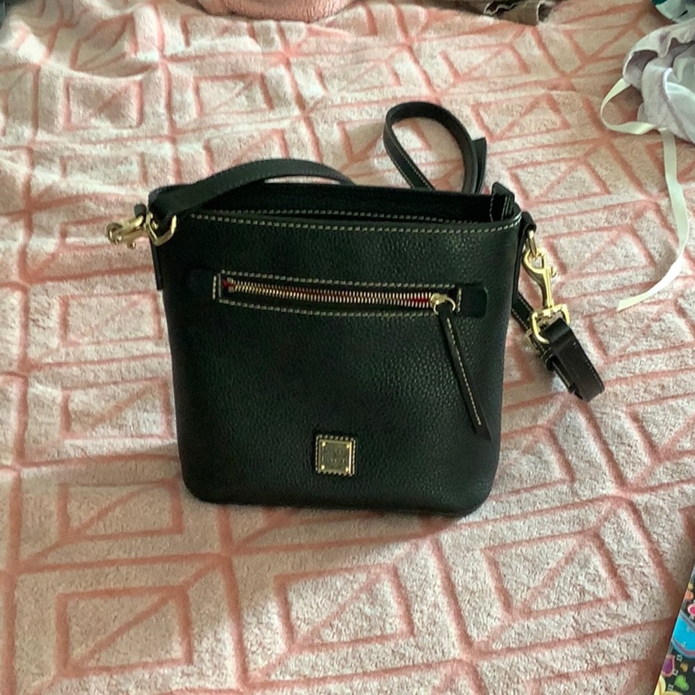 Black leather Dooney and Bourke